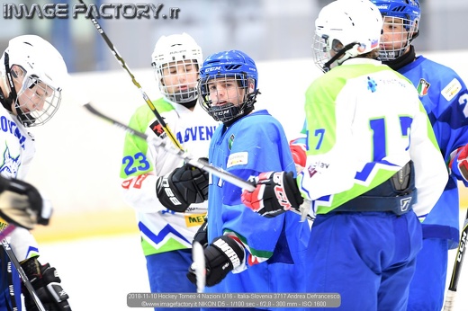 2018-11-10 Hockey Torneo 4 Nazioni U16 - Italia-Slovenia 3717 Andrea Defrancesco